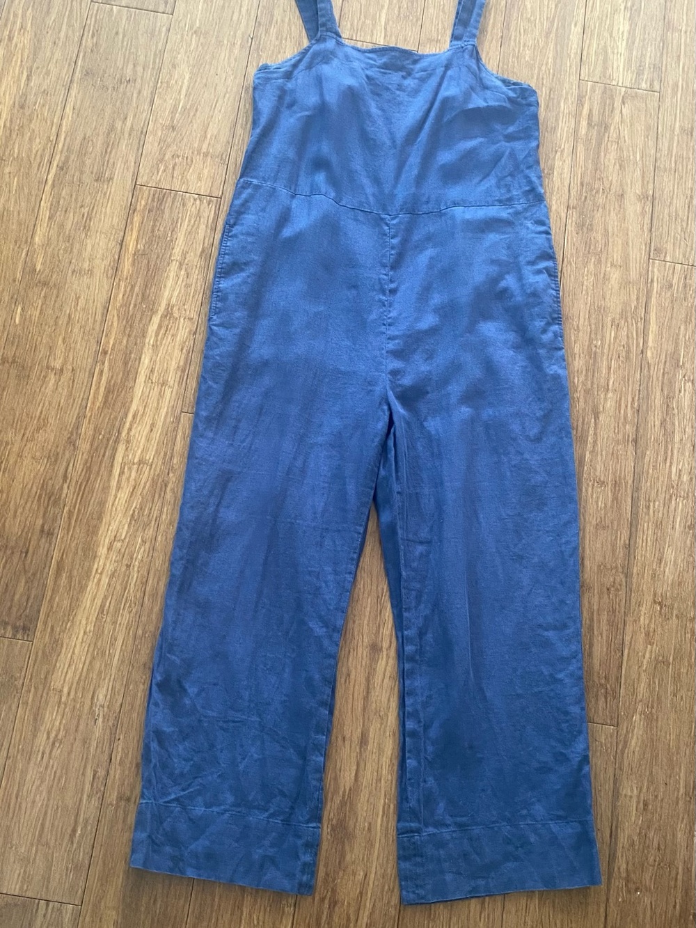 Everlane Blue Linen Jumpsuit- size 2 small